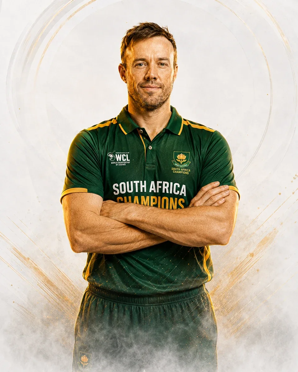 AB de Villiers in South Africa Champions campaign kit